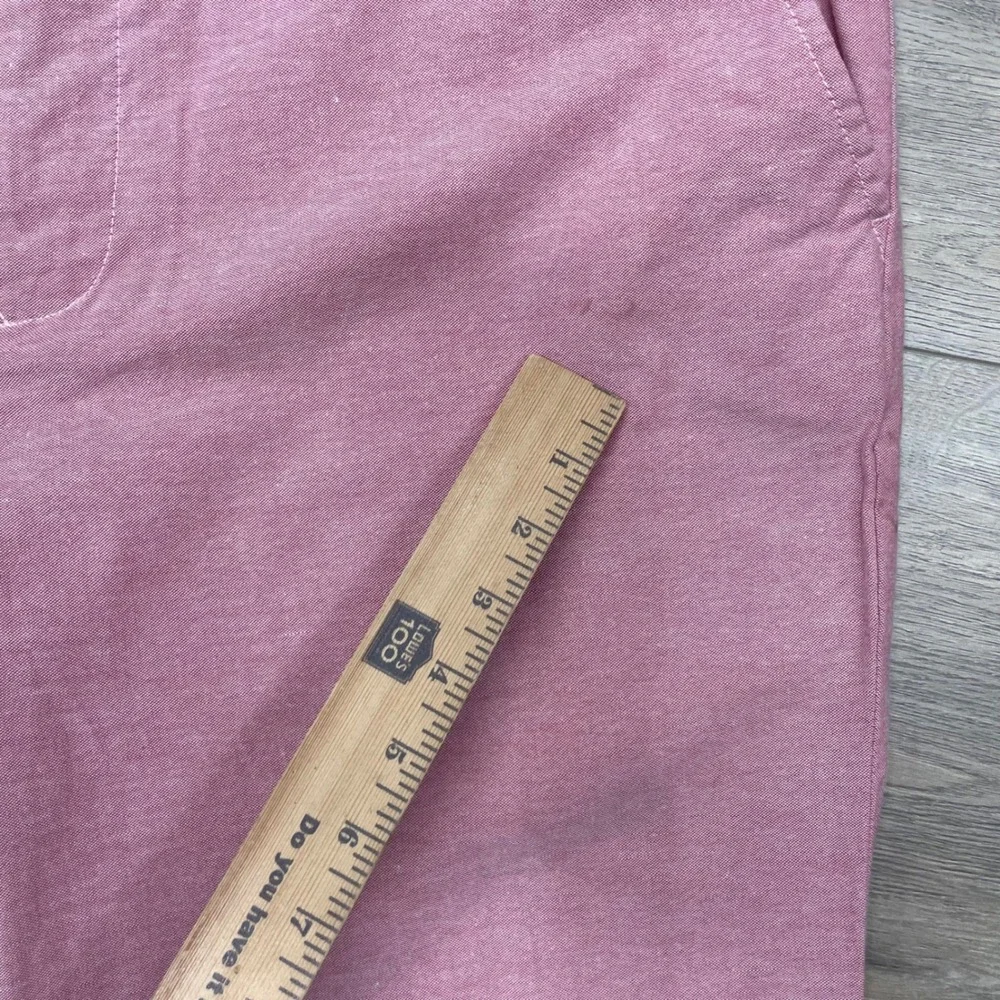 IZOD Pants Mens 38x32 Pink Straight Leg Flat Front Chino Casual Preppy